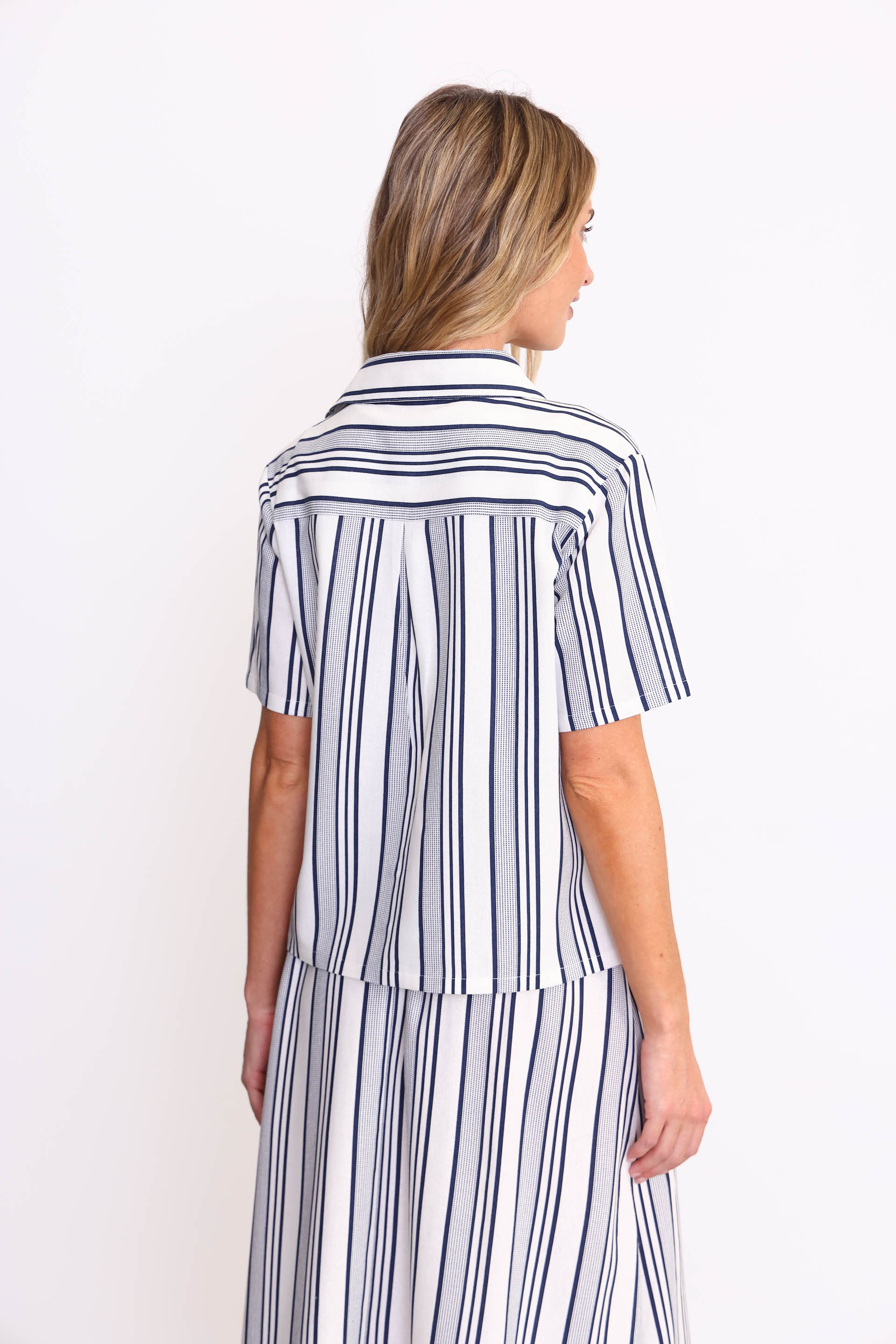 CAMISA LUISA AZUL MARINO