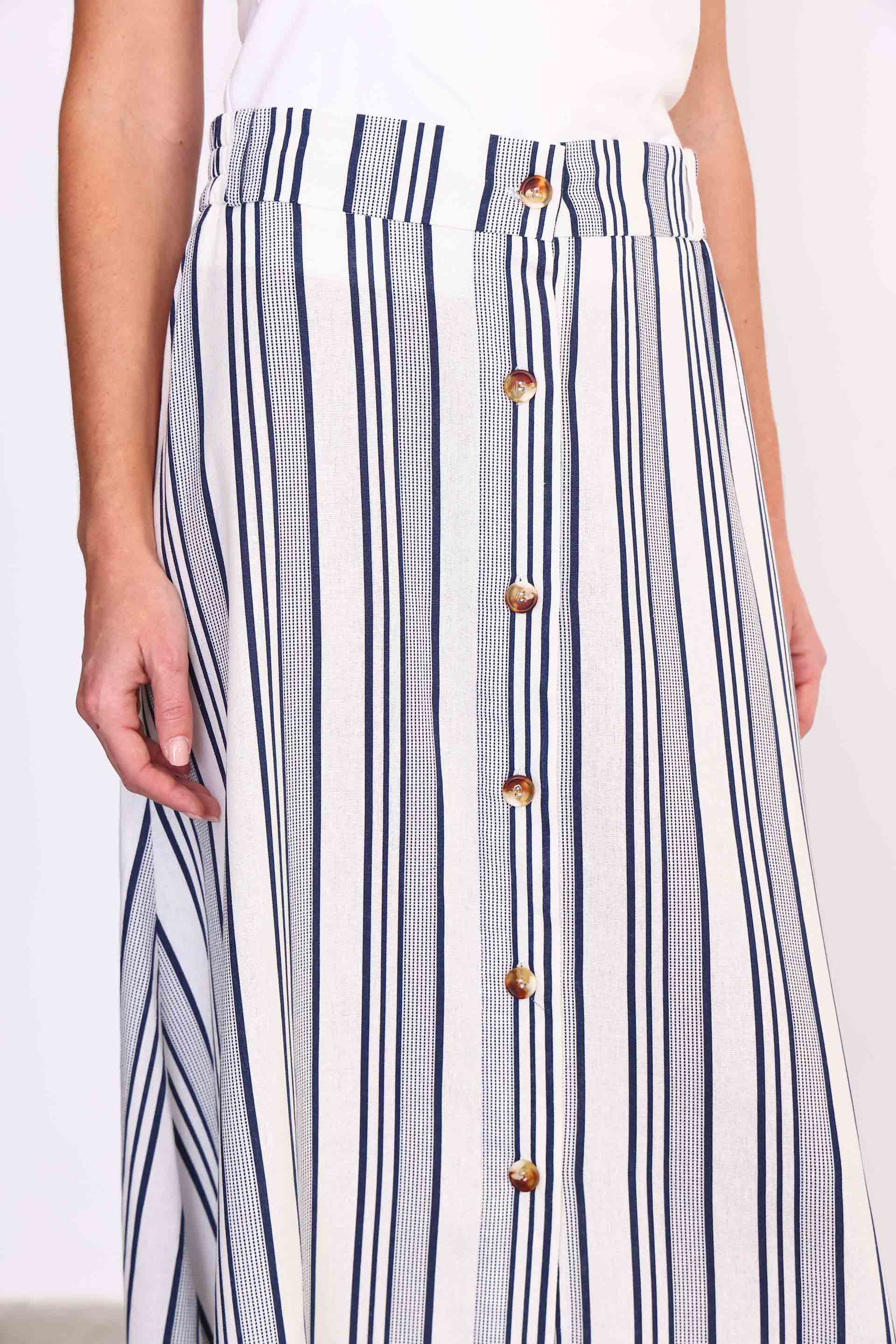 POLLERA LUISA AZUL MARINO