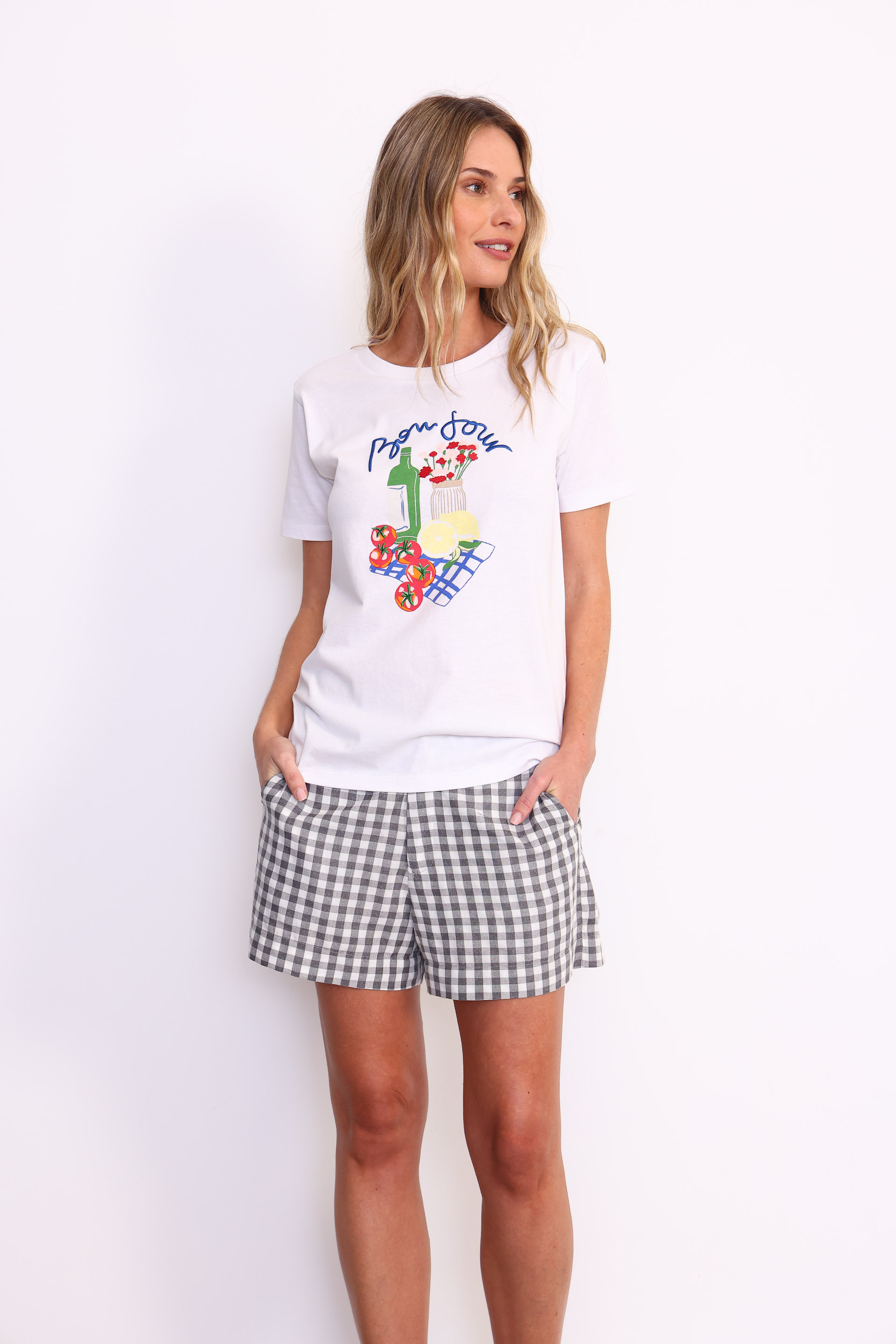REMERA BONJOUR BLANCO