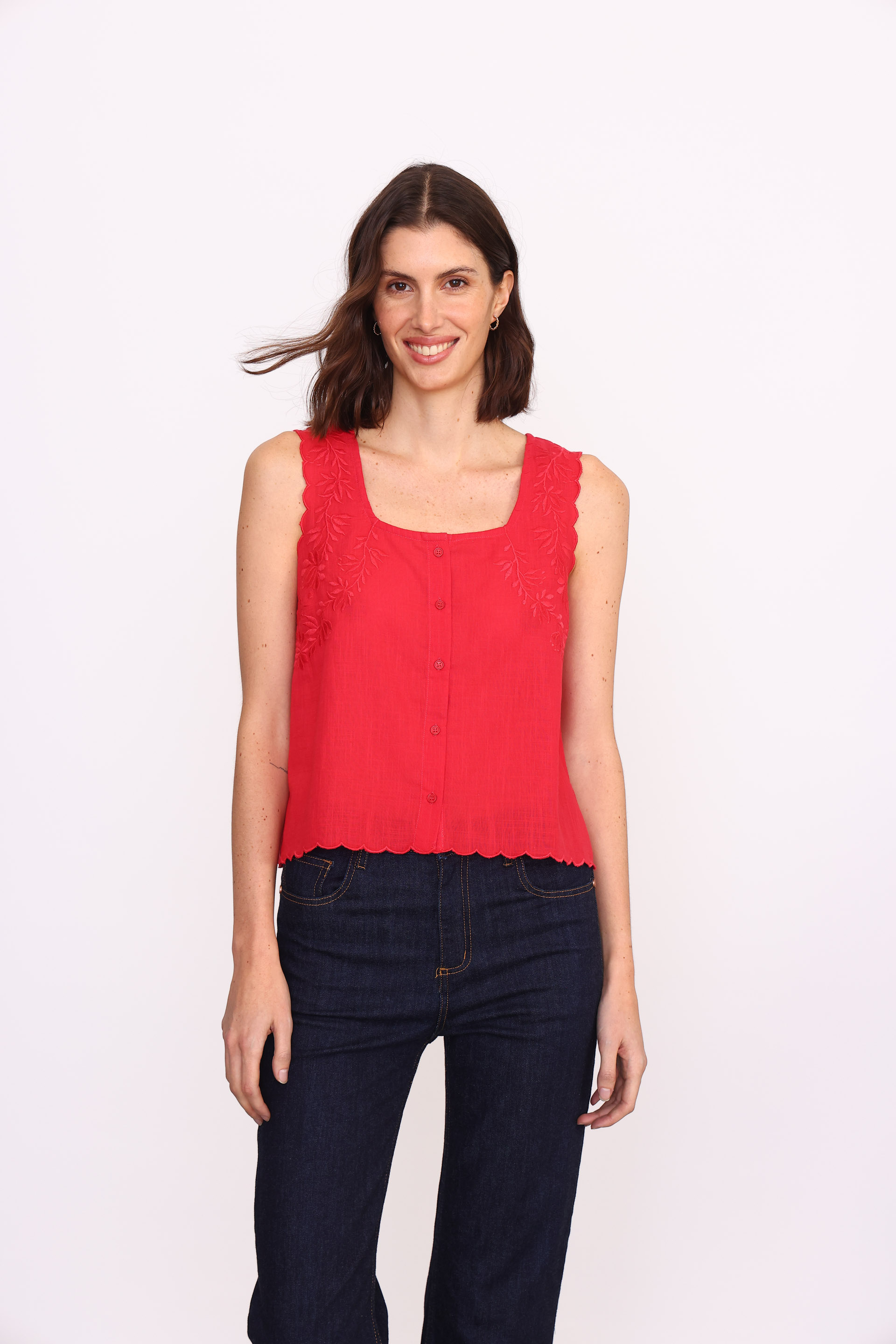 BLUSA ELISA ROJO