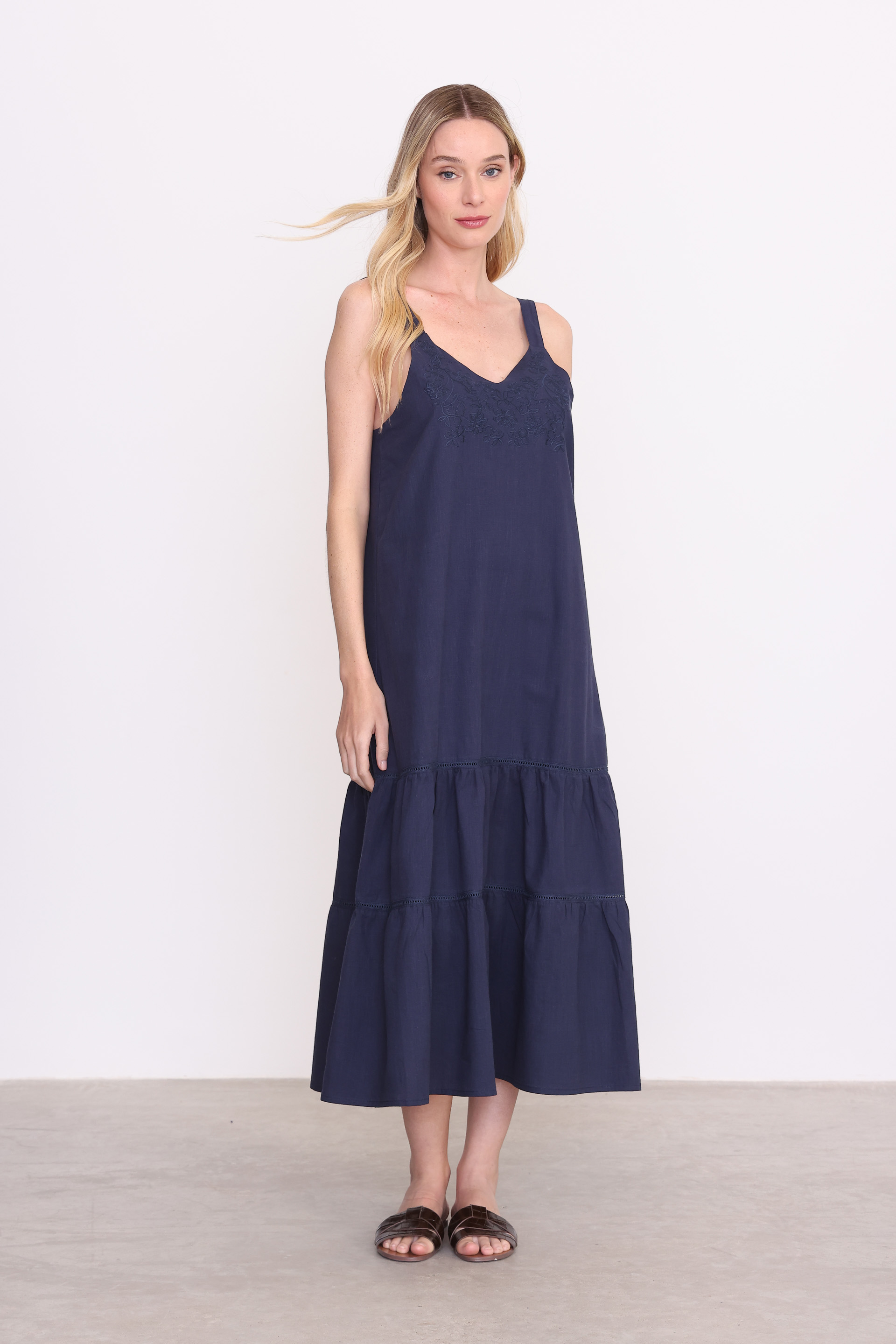 VESTIDO CLARA AZUL MARINO