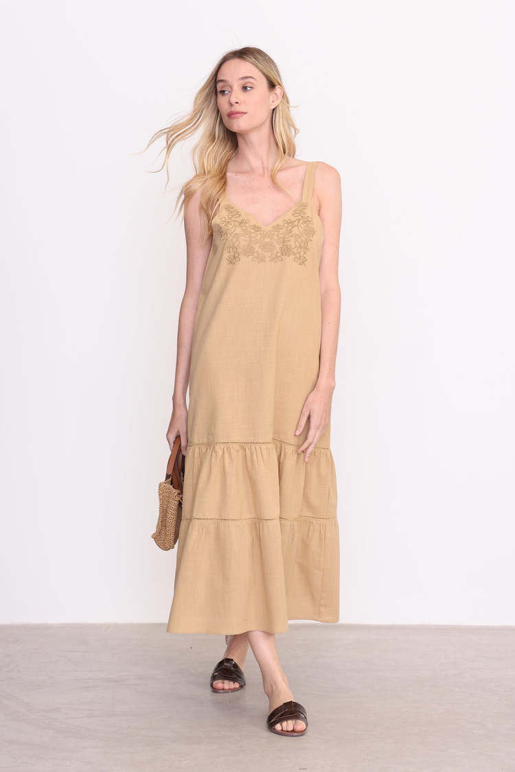 VESTIDO CLARA  BEIGE